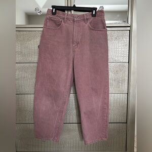 Levi’s  Made & Crafted Barrel Crop Jeans Mauve Size 30